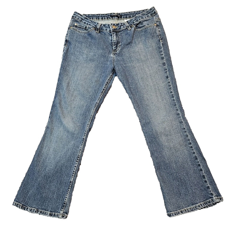 Canyon River Blues Stretch Flared Bootcut Denim Jeans Women's 12P Blue Mid Rise